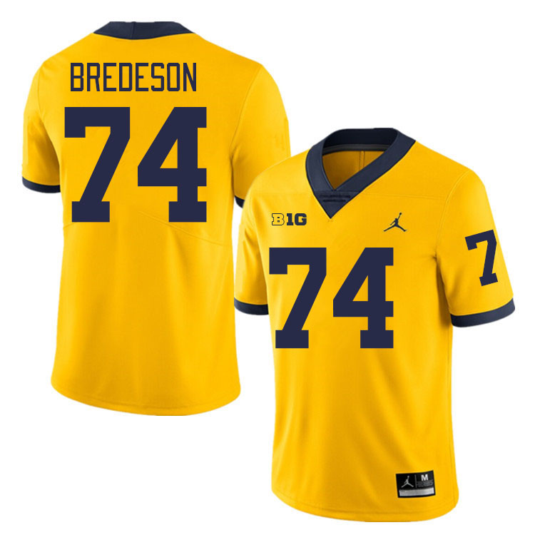 Ben Bredeson Michigan Jersey,Michigan Wolverines #74 Ben Bredeson Jersey Youth-Maize